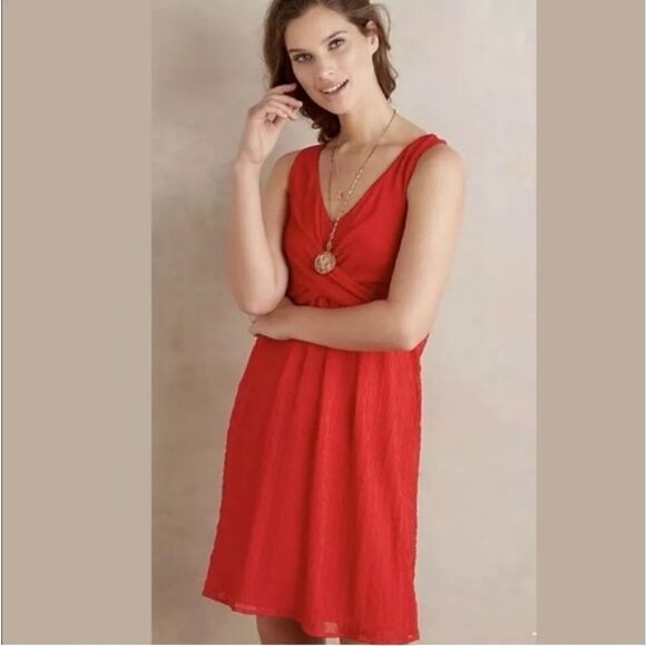 Anthropologie Amadi Mia Red Dress - Picture 1 of 6